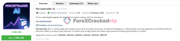 Perceptrader AI MT4 EA MQL5 Result-forex-cracked-vip