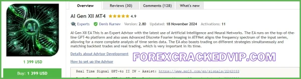 AI GEN XII EA v2.9 MT4 FOR BUILD 1430+Download - Image 2