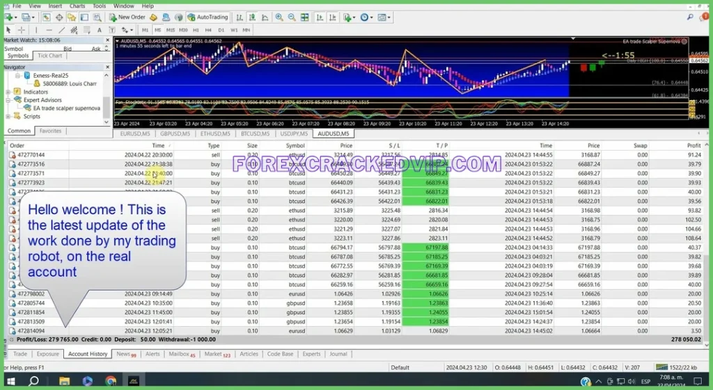 TRADE SCALPER SUPERNOVA EA mt4