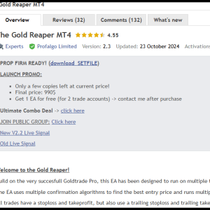 The Gold Reaper EA MT4 v3.3 + SetFiles_1441+ Download - Image 8