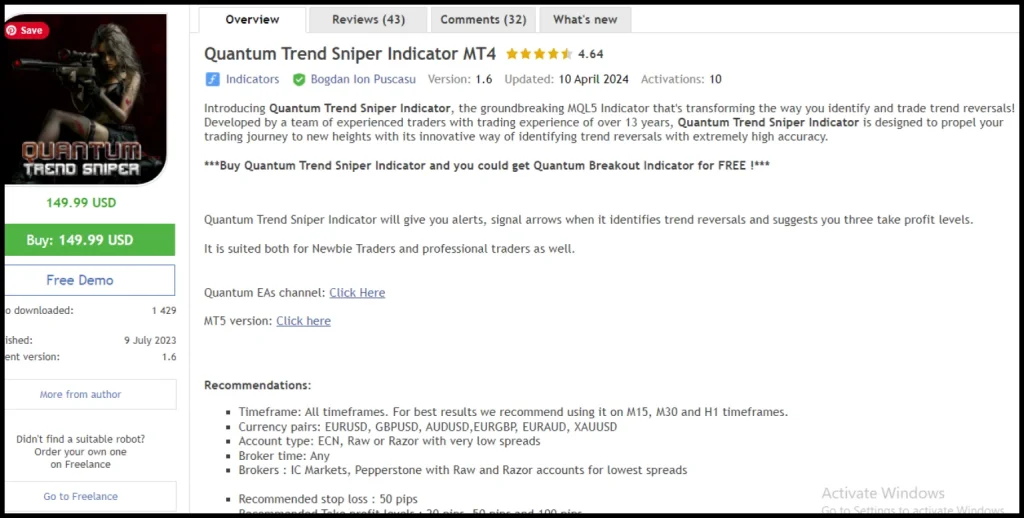 Quantum Trend Sniper Indicator