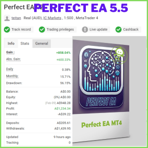Perfect EA v5.5 MT4 + Setfiles | Verified Results Myfxbook - Image 1