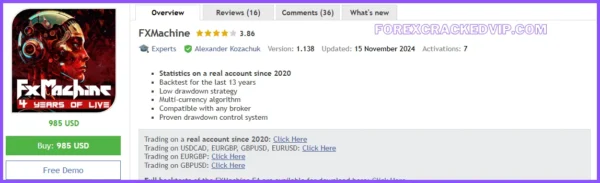 FXMachine EA MT4 v1.137 working 1430+ Download - Image 4