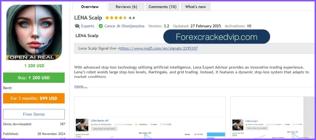 LENA Scalp EA MT4 v3.2 + SetFiles