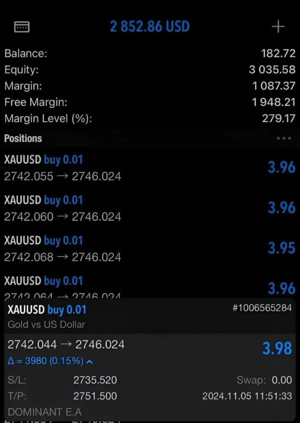 Dominant EA V1.1 MT5 with setfiles Download - Image 4