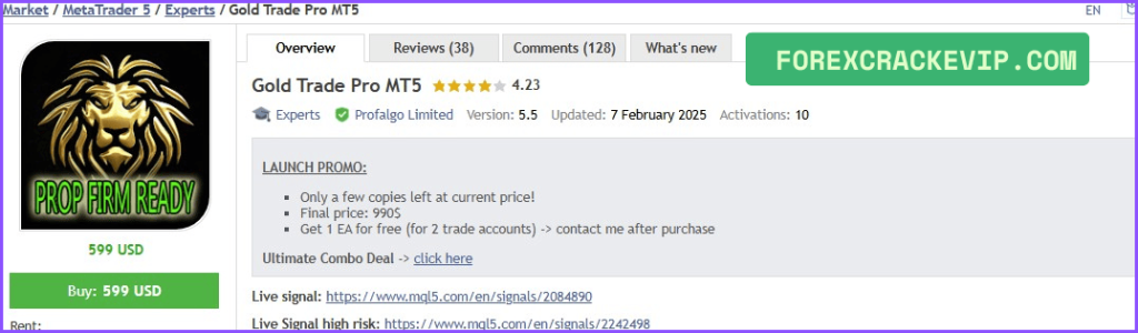 Gold Trade Pro EA MT5