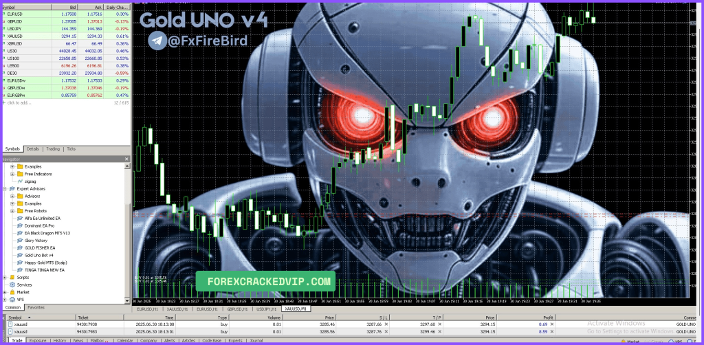 Gold Uno Bot MT5 client Review 02