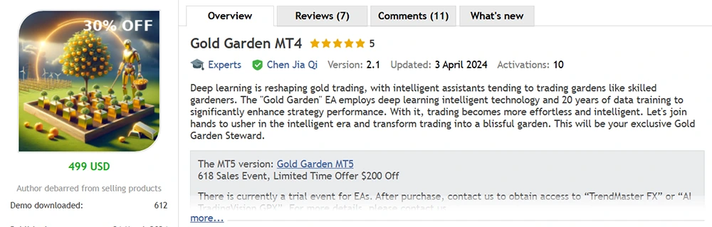 Gold Garden MT4