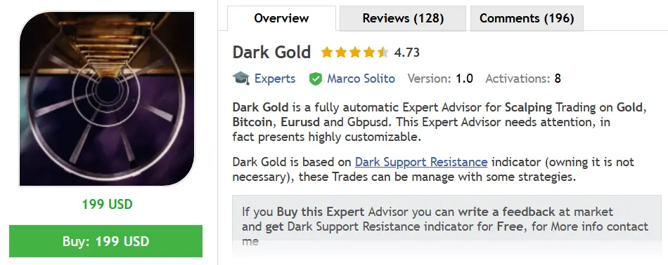 Dark Gold MT4 