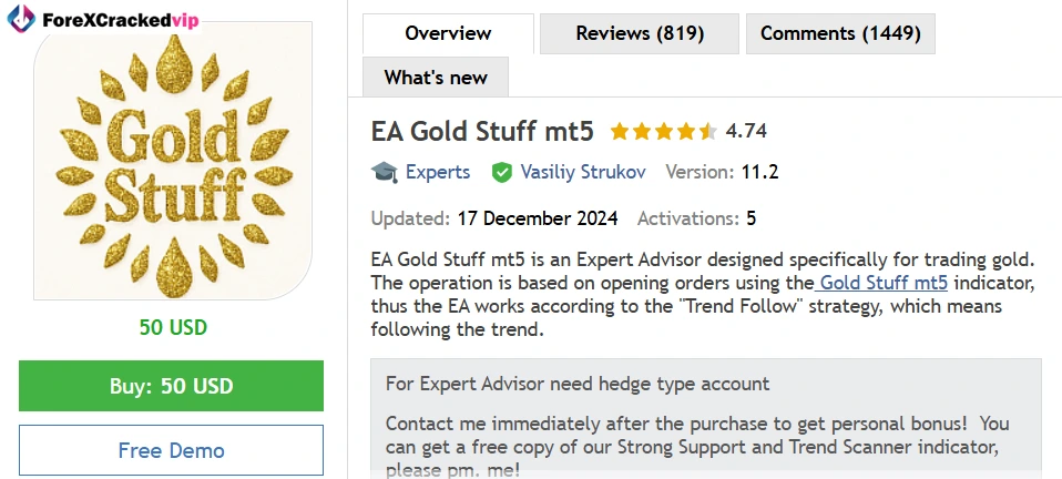 EA Gold Stuff MT5