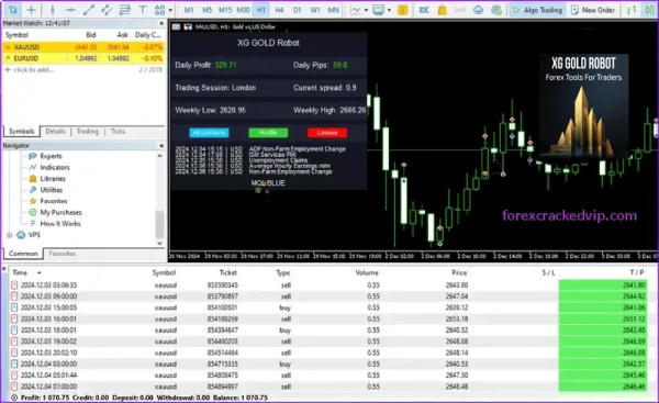 XG Gold Robot MT4 Backtest Report