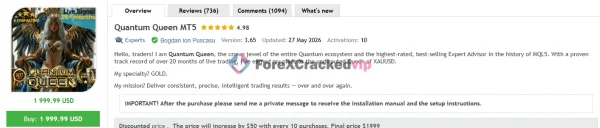 Quantum Queen MT5 MQL5 Review