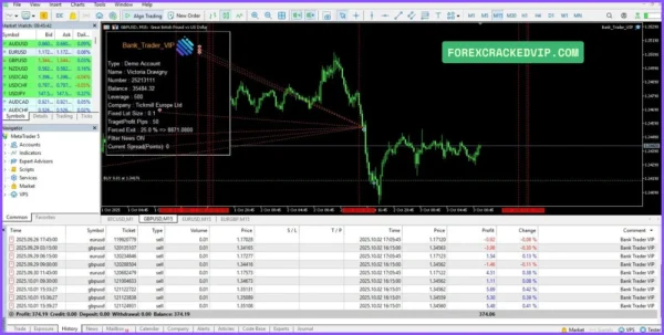 Bank Trader VIP EA MT5 profit