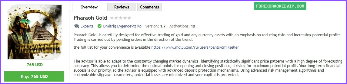 Pharaoh Gold EA MT4  mql5