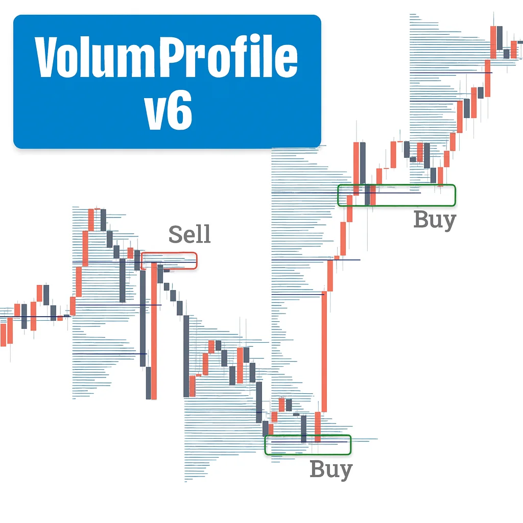 VolumeProfile v6 Indicator for MT4/MT5 – Advanced Volume Profile Trading Tool