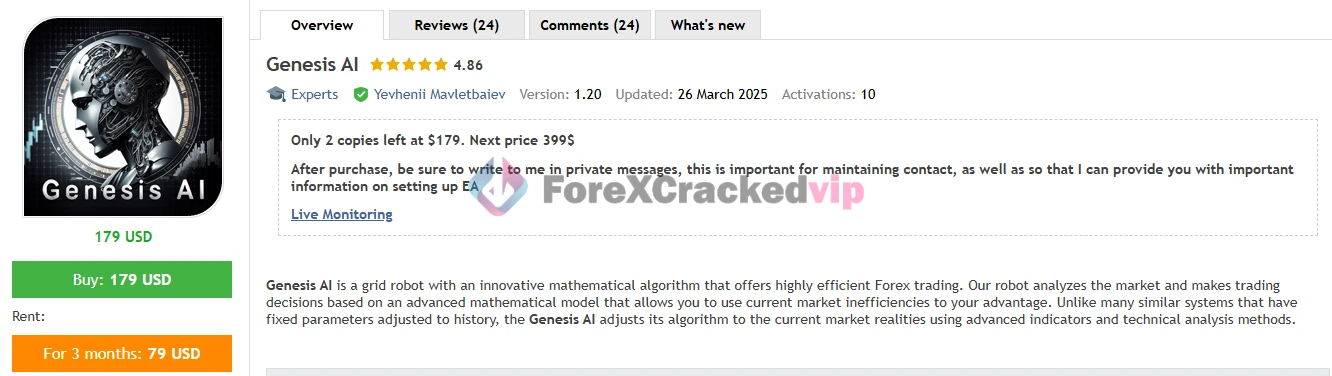 Genesis AI MT5 MQL5 review-forex-cracked-vip