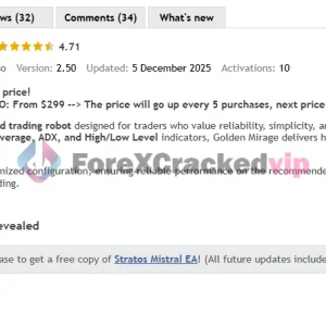 Golden Mirage MT5 - Filtered XAUUSD Gold Trading EA for Prop Firms - Image 2