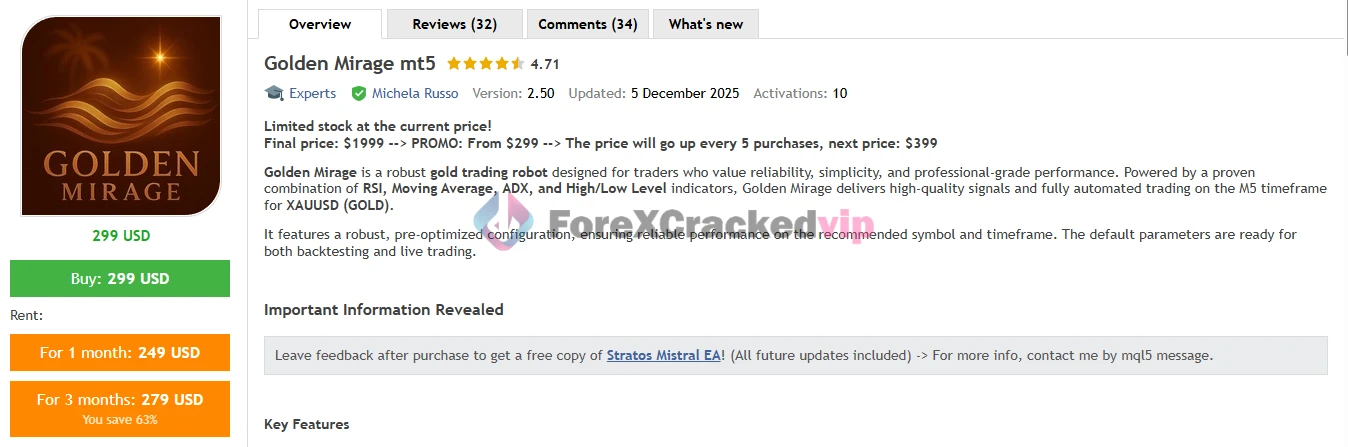 Golden Mirage MT5 EA - MQL5 Review-forex-cracked-vip