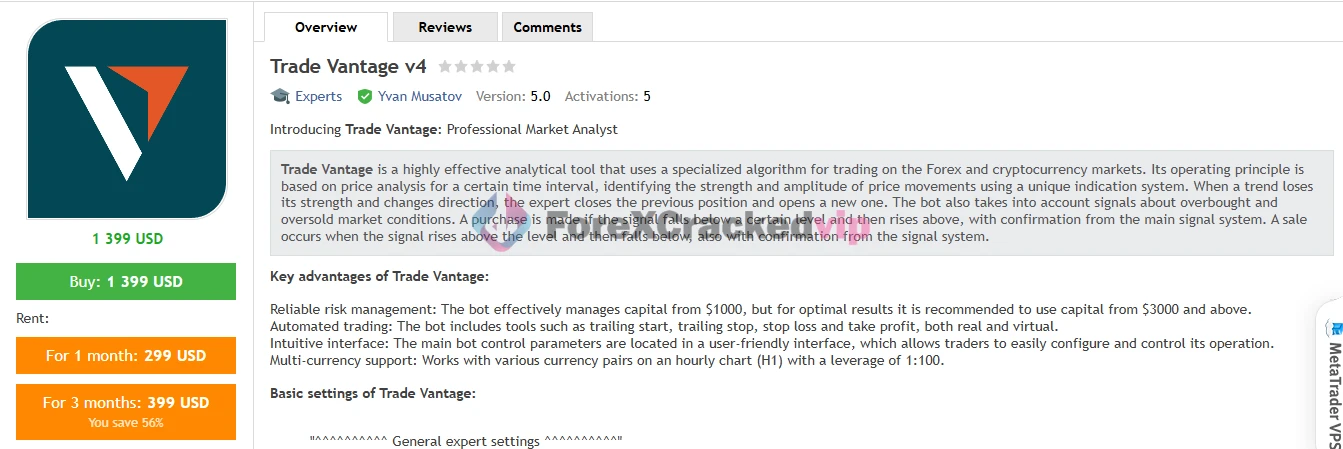 Trade Vantage v4 MT5 MQL5 Review-forex-cracked-vip