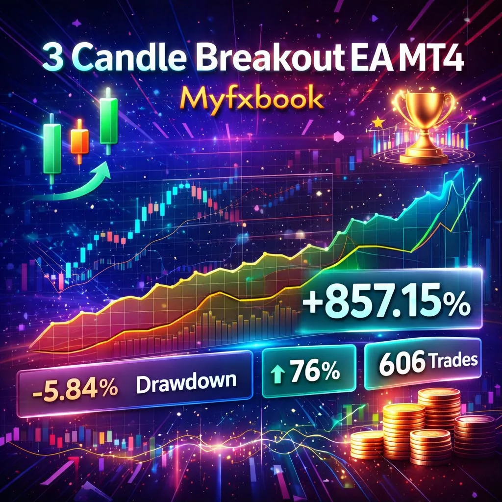 3 Candle Breakout EA MT4 With setfiles - Automated Forex Breakout Expert Advisor