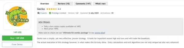 Gecko EA MT4 MQL5 Review