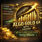Algo Gold EA MT4 V1 - MYFXBook 319% Gain + Low Drawdown Unlimited