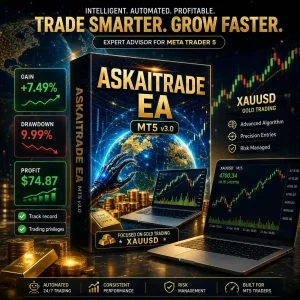 Askaitrade EA MT5 V3.0 - Myfxbook 9% Drawdown Unlimited