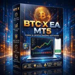 BTC X EA MT5 - MYFXBook 90% + 70% Gain With Setfile | Unlimited