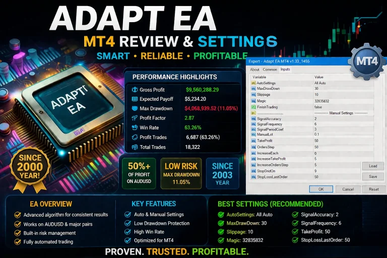 Adapt EA MT4 review & settings