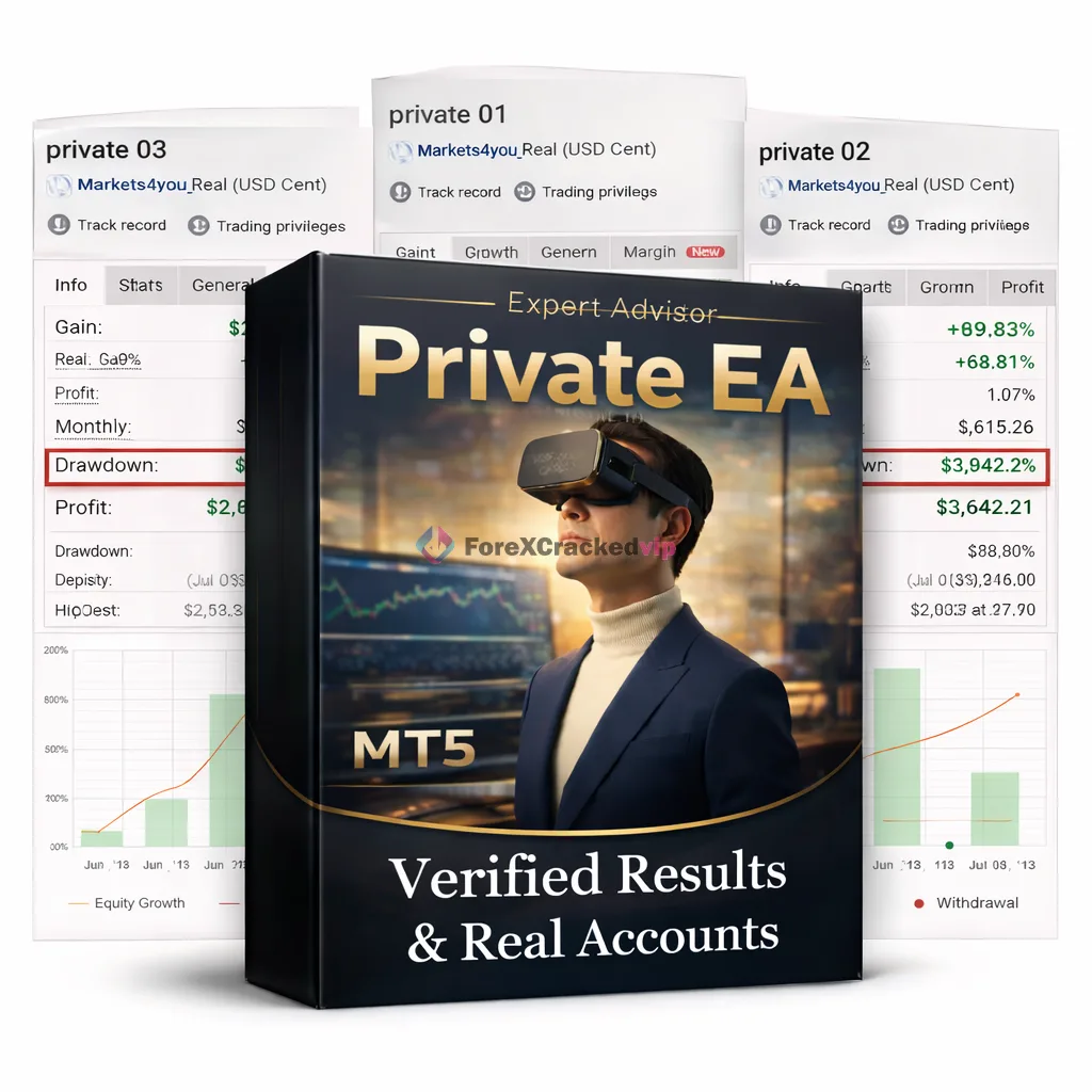 Expert Private EA MT5 V1 - MYFXBook 164- Gain - 10- Drawdown-5