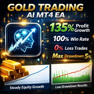 Gold Trading AI MT4 V1.4 - MYFXBook 665% & 171% Gain