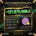 GoldSniperBot5 MT5 - MYFXBook 57 Verified XAUUSD Gain