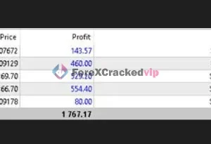 SMC NEW EA MT5 trade history with profit entries