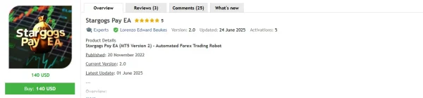 Stargogs Pay EA MT5 MQL5 Review