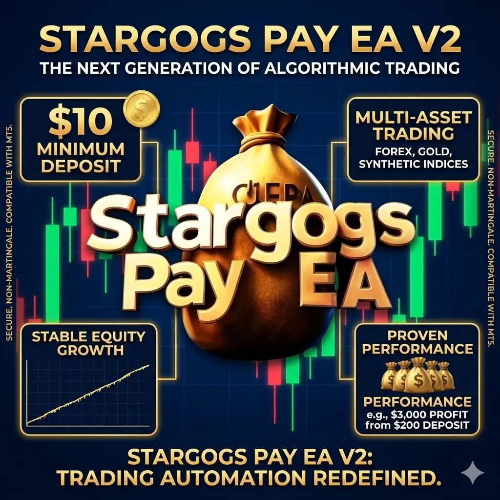 Stargogs Pay EA MT5 V2.0 - XAUUSD Small Account Growth