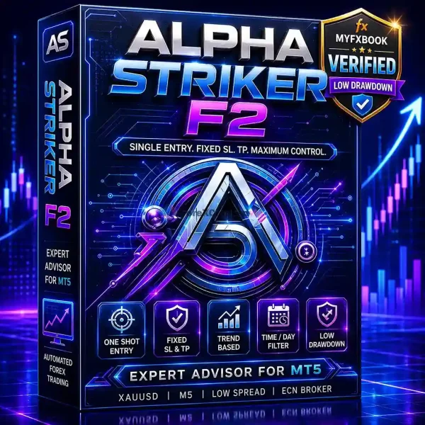 Alpha Striker F2 MT5 - Myfxbook 10% Monthly Gain with Low Drawdown | SetFile Alpha Striker F2 MT5 - Myfxbook 10% Monthly Gain with Low Drawdown | SetFile