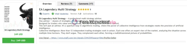 EA Legendary Multi Strategy MT5 MQL5 Review
