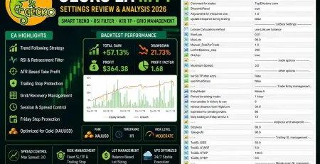 Gecko EA MT4 Settings Review & Analysis 2026 | Full Setup Breakdown