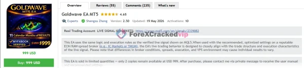 Gold Wave EA MT5 MQL5 Review
