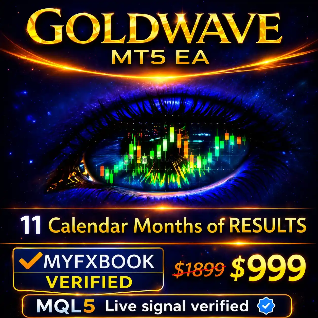 Goldwave EA MT5 - MQL5 592% Live Signal Gain My Overall Test Review