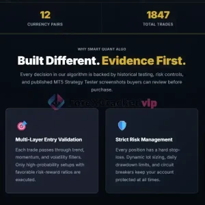 Smart Quant Algo EA Pro MT5 - Built Different. Evidence First