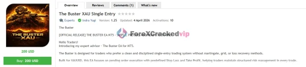 The Buster XAU Single Entry MT5 EA MQL5 Review-4