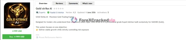 Gold Strike AI MT5 MQL5 Result